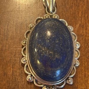 925 Silver Blue  Lapis pendant